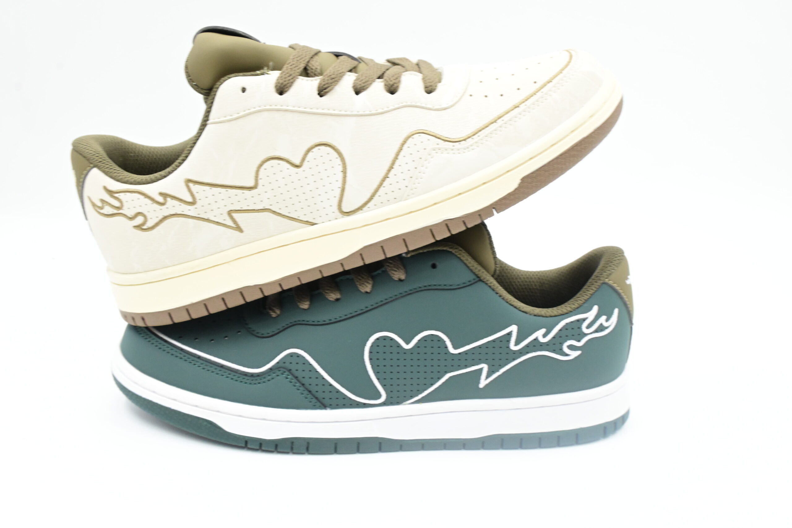 Zapatillas casuales para hombre con diseño retro y logo personalizado - imagen 1
