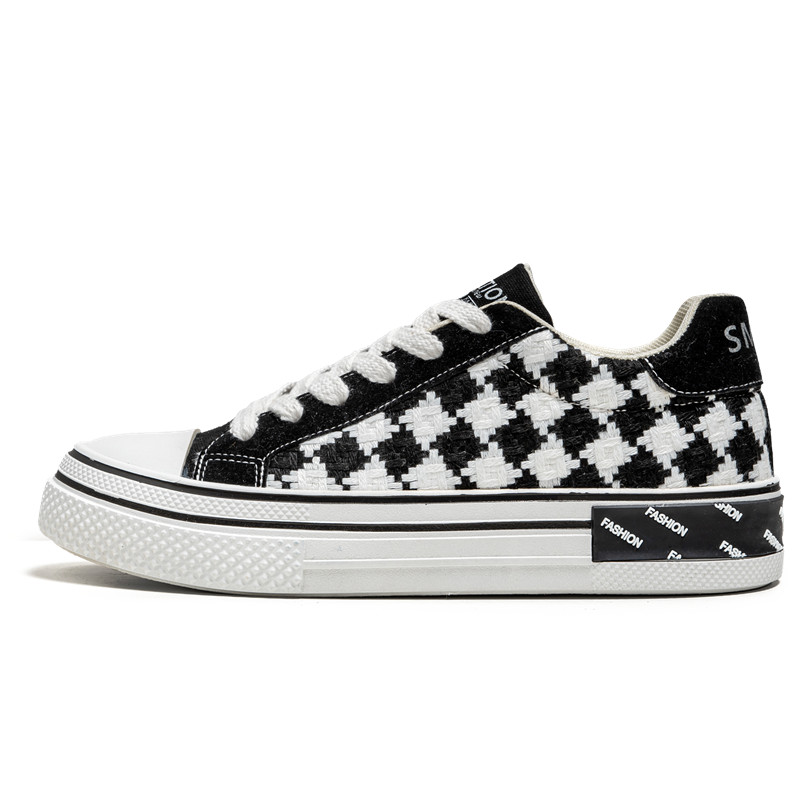 Zapatos casuales a cuadros estilo deportivo (Plaid Casual Shoes / Board Shoes) - imagen 1