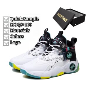Zapatillas Retro de Baloncesto Personalizables para Hombre - sin logo 1